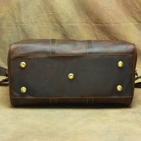 Bolso de Viaje de Cuero Genuino para Hombre – Travel Bag Premium