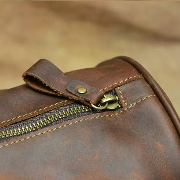 Bolso de Viaje de Cuero Genuino para Hombre – Travel Bag Premium