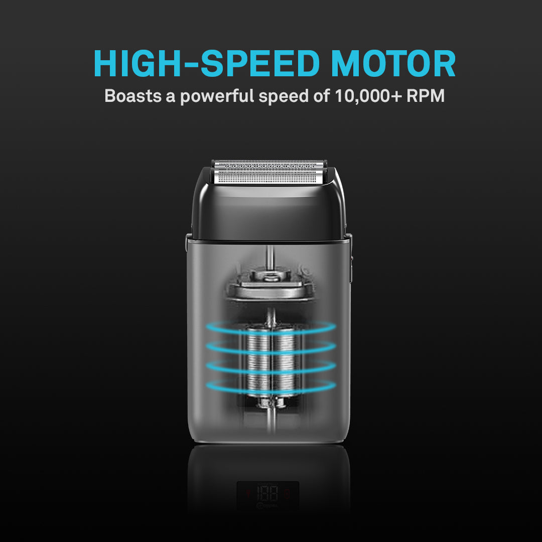 Caliber MOAB Metal Triple Foil Shaver, Digital Display