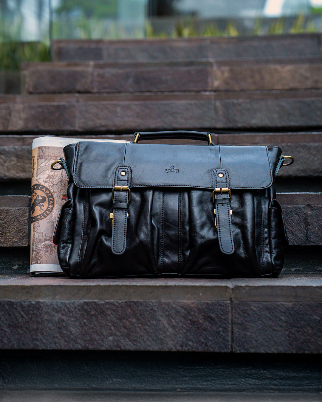 Maletín Ejecutivo DARK de Cuero Genuino – Business Bag Premium