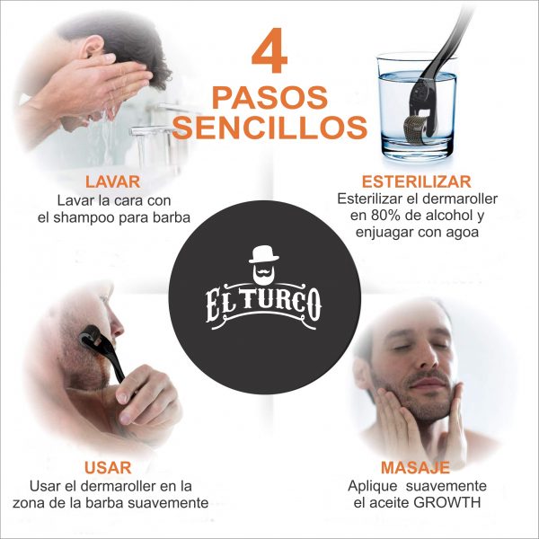 DERMAROLLER EL TURCO – CRECIMIENTO DE BARBA